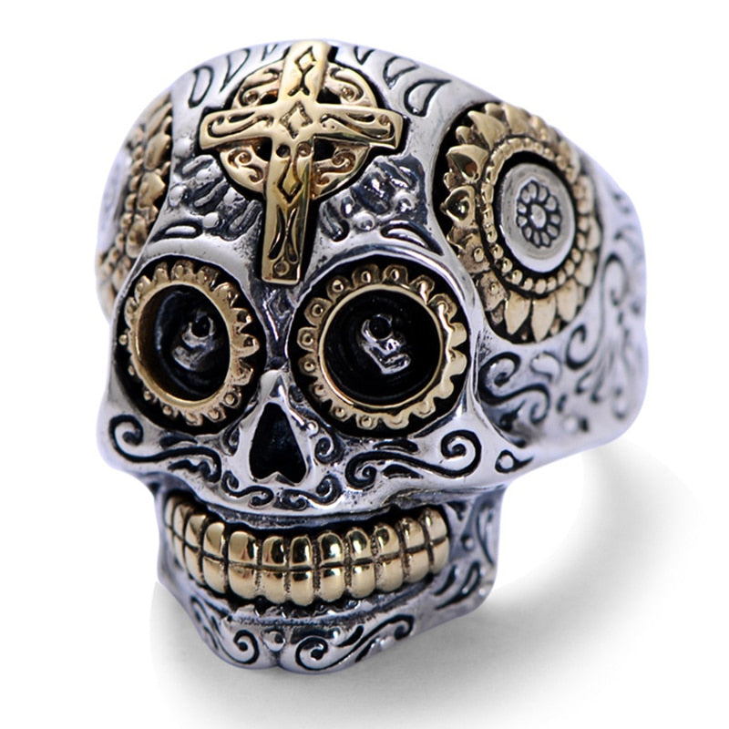 Bague T te de Mort Mexicaine Argent BIJOUX CRANE DE MORT